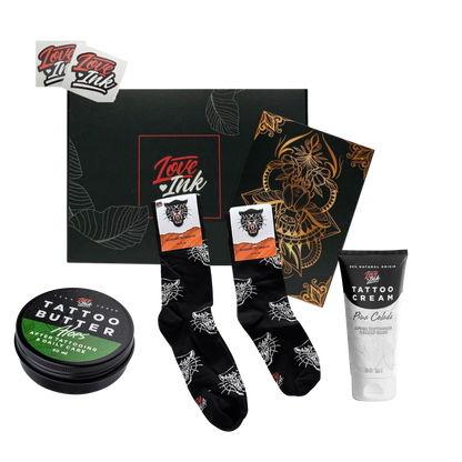 Giftbox: Socks + Tattoo Cream + Tattoo Butter 50ml