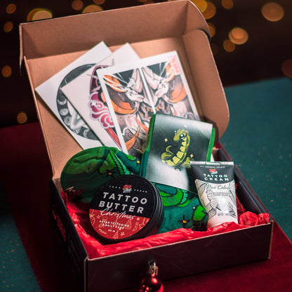 Gift Set: Tattoo Butter Christmas + Tattoo Cream + Socks