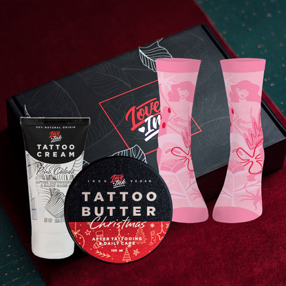 Gift Set: Tattoo Butter Christmas + Tattoo Cream + Socks